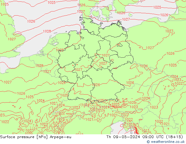 pression de l'air Arpege-eu jeu 09.05.2024 09 UTC