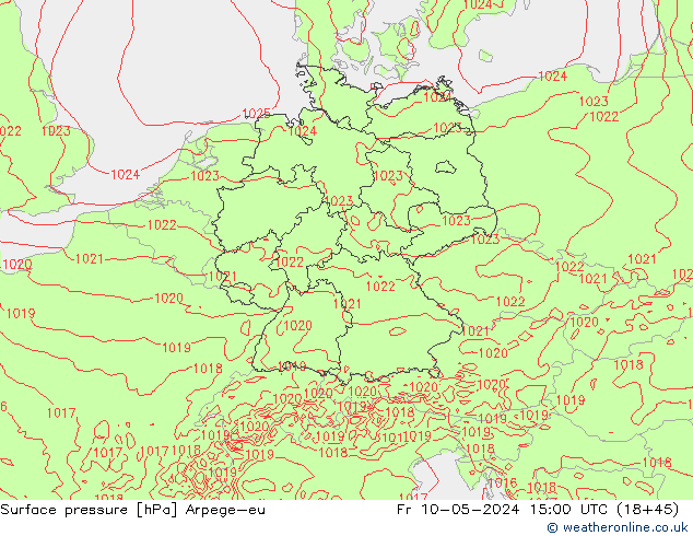 ciśnienie Arpege-eu pt. 10.05.2024 15 UTC
