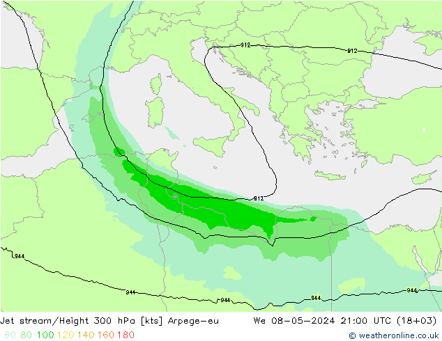 Polarjet Arpege-eu Mi 08.05.2024 21 UTC
