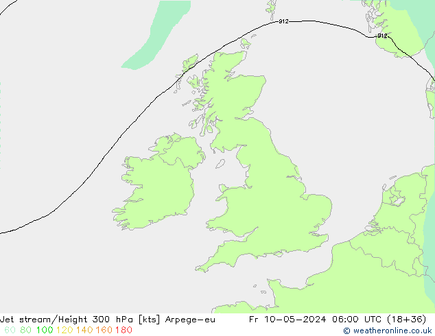 Jet Akımları Arpege-eu Cu 10.05.2024 06 UTC
