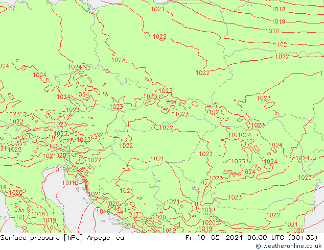 pression de l'air Arpege-eu ven 10.05.2024 06 UTC