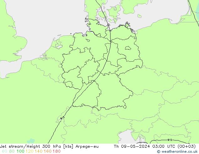 高速氣流 Arpege-eu 星期四 09.05.2024 03 UTC