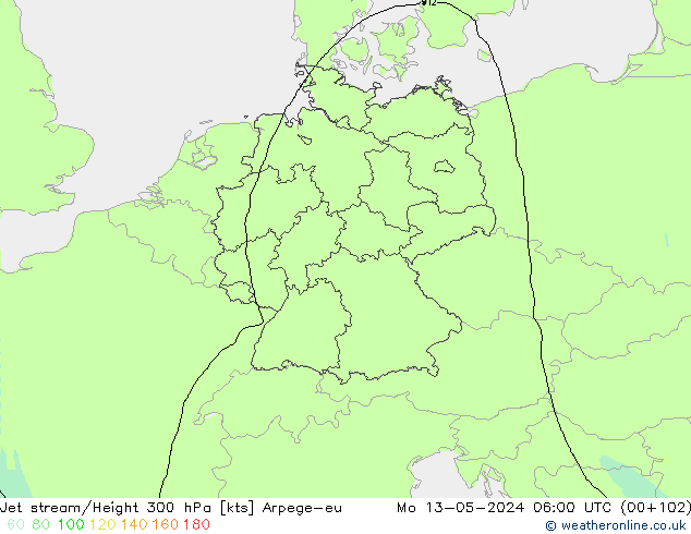 Polarjet Arpege-eu Mo 13.05.2024 06 UTC