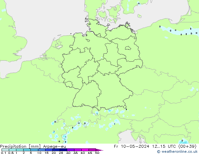 Yağış Arpege-eu Cu 10.05.2024 15 UTC