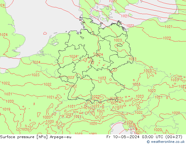 Bodendruck Arpege-eu Fr 10.05.2024 03 UTC