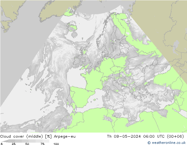 云 (中) Arpege-eu 星期四 09.05.2024 06 UTC