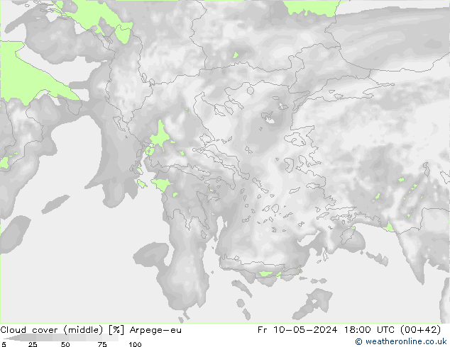 Bulutlar (orta) Arpege-eu Cu 10.05.2024 18 UTC