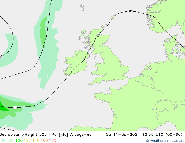 Jet Akımları Arpege-eu Cts 11.05.2024 12 UTC