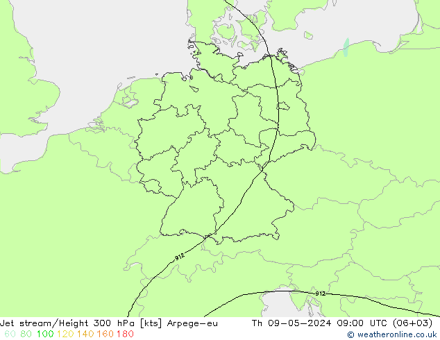 Jet Akımları Arpege-eu Per 09.05.2024 09 UTC