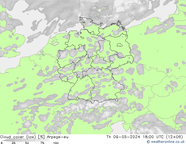 облака (низкий) Arpege-eu чт 09.05.2024 18 UTC