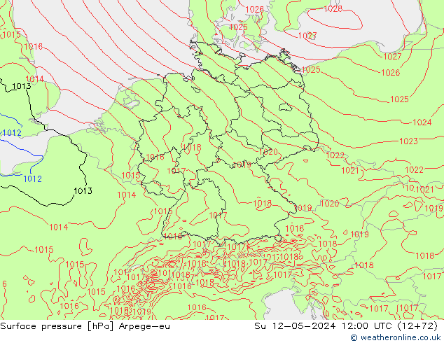 ciśnienie Arpege-eu nie. 12.05.2024 12 UTC