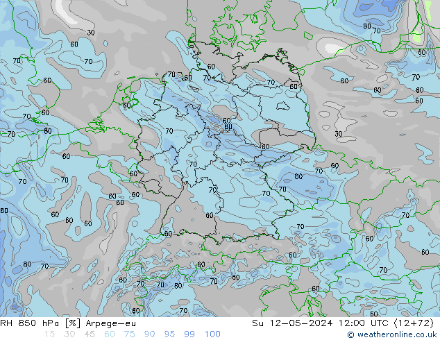 RV 850 hPa Arpege-eu zo 12.05.2024 12 UTC