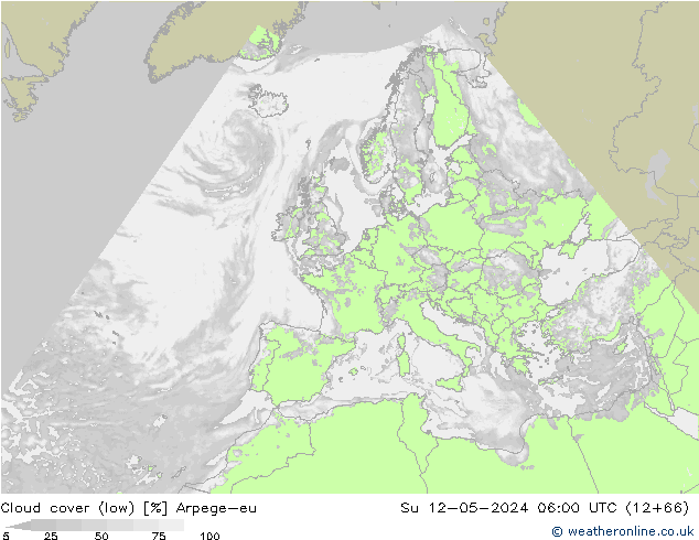 Wolken (tief) Arpege-eu So 12.05.2024 06 UTC