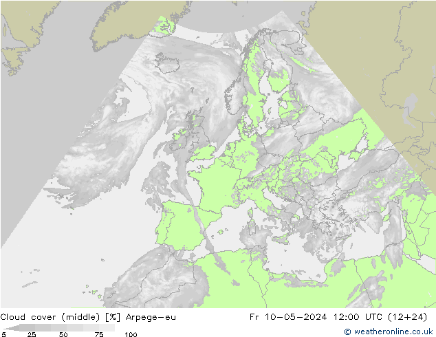Bewolking (Middelb.) Arpege-eu vr 10.05.2024 12 UTC