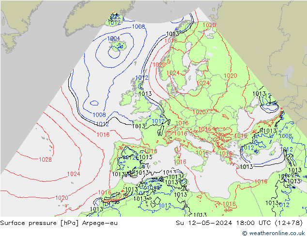 ciśnienie Arpege-eu nie. 12.05.2024 18 UTC