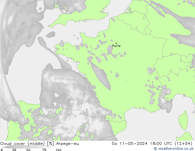 Nubi medie Arpege-eu sab 11.05.2024 18 UTC