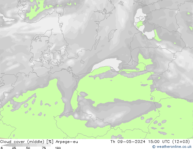 Nubi medie Arpege-eu gio 09.05.2024 15 UTC