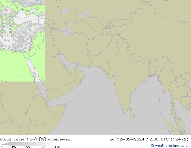 Nuages (bas) Arpege-eu dim 12.05.2024 12 UTC