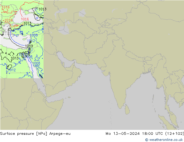 ciśnienie Arpege-eu pon. 13.05.2024 18 UTC