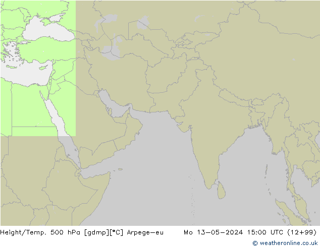 Height/Temp. 500 гПа Arpege-eu пн 13.05.2024 15 UTC