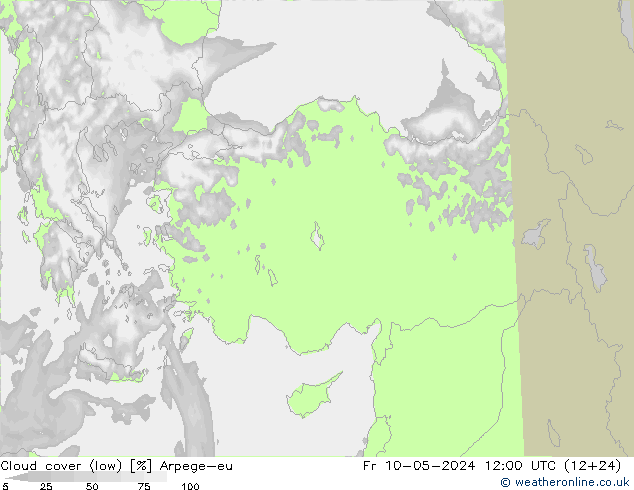 облака (низкий) Arpege-eu пт 10.05.2024 12 UTC