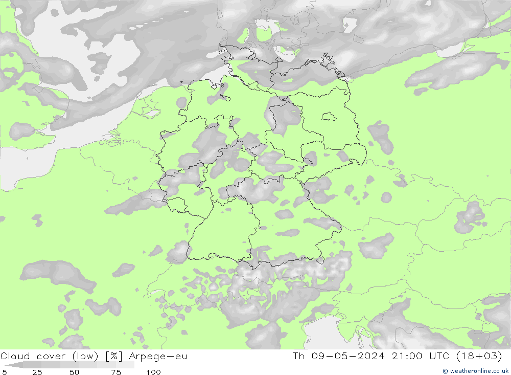 云 (低) Arpege-eu 星期四 09.05.2024 21 UTC