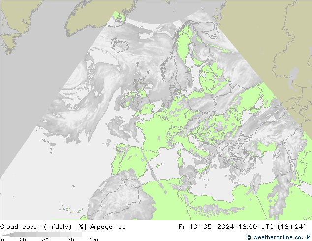 Nubes medias Arpege-eu vie 10.05.2024 18 UTC