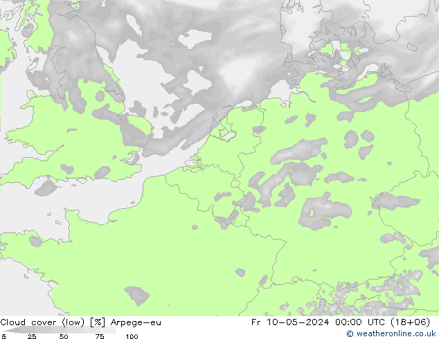 Nubes bajas Arpege-eu vie 10.05.2024 00 UTC