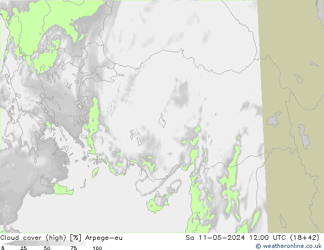 Bulutlar (yüksek) Arpege-eu Cts 11.05.2024 12 UTC