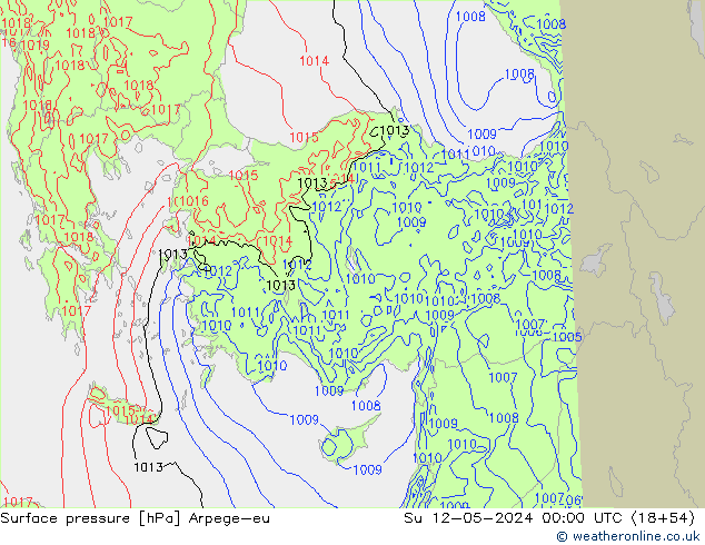 ciśnienie Arpege-eu nie. 12.05.2024 00 UTC