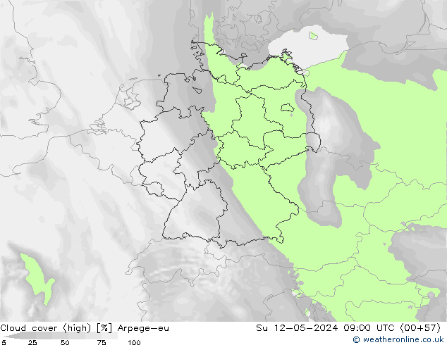 nuvens (high) Arpege-eu Dom 12.05.2024 09 UTC