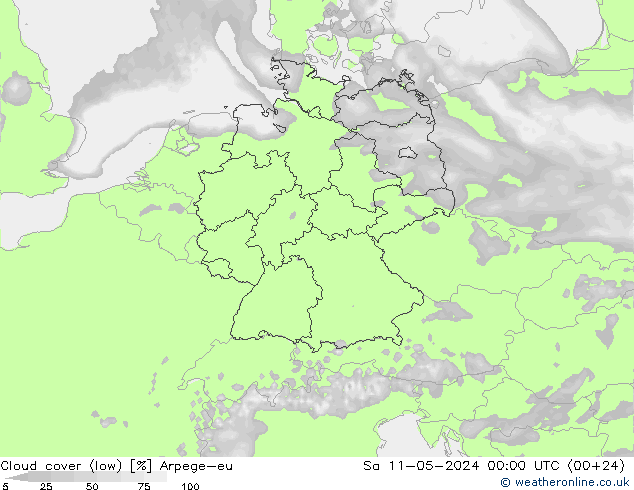 云 (低) Arpege-eu 星期六 11.05.2024 00 UTC