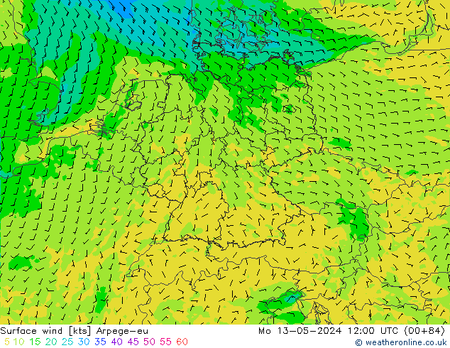  10 m Arpege-eu  13.05.2024 12 UTC