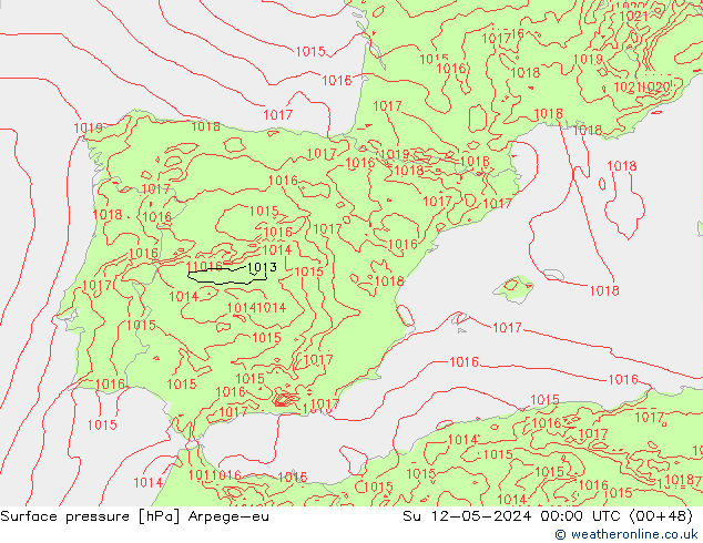 ciśnienie Arpege-eu nie. 12.05.2024 00 UTC