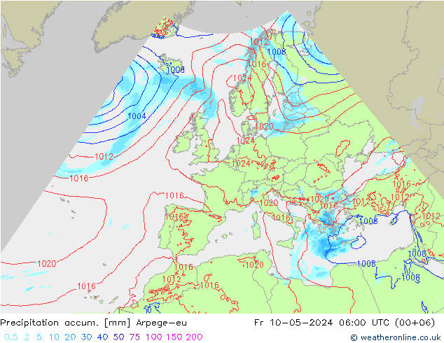 Nied. akkumuliert Arpege-eu Fr 10.05.2024 06 UTC