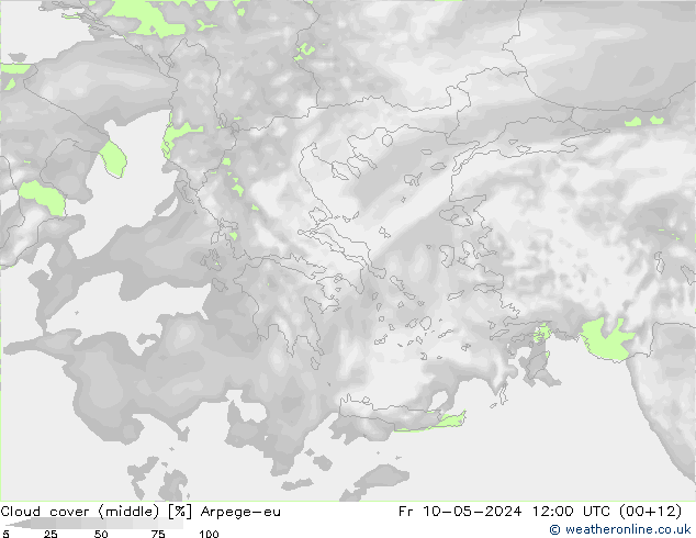 облака (средний) Arpege-eu пт 10.05.2024 12 UTC