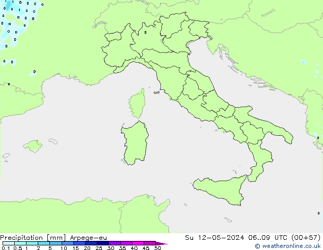 Yağış Arpege-eu Paz 12.05.2024 09 UTC