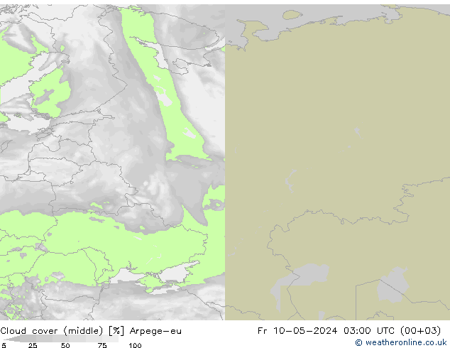 Bewolking (Middelb.) Arpege-eu vr 10.05.2024 03 UTC