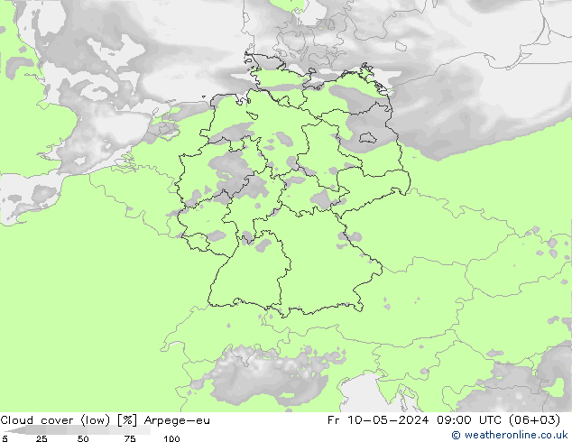 云 (低) Arpege-eu 星期五 10.05.2024 09 UTC