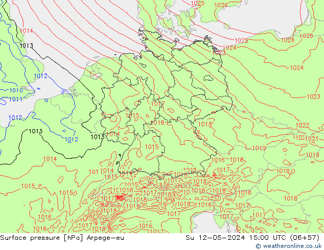 ciśnienie Arpege-eu nie. 12.05.2024 15 UTC