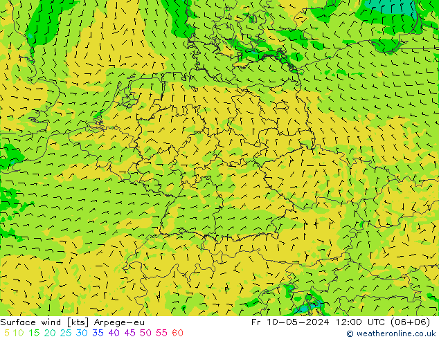 Bodenwind Arpege-eu Fr 10.05.2024 12 UTC