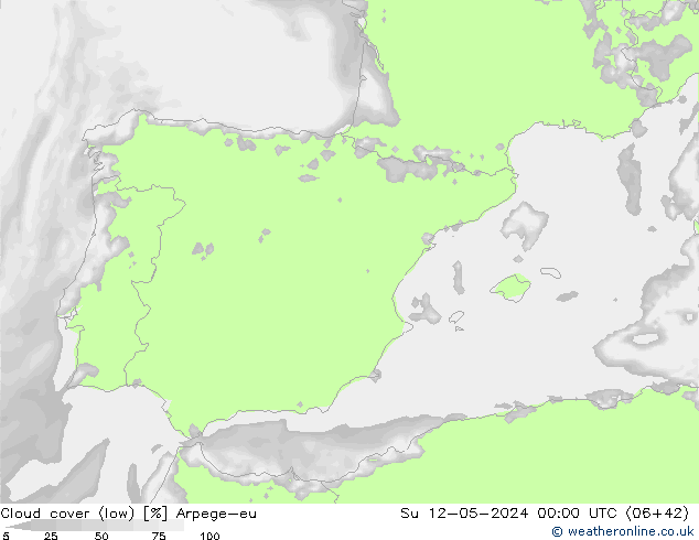 Wolken (tief) Arpege-eu So 12.05.2024 00 UTC