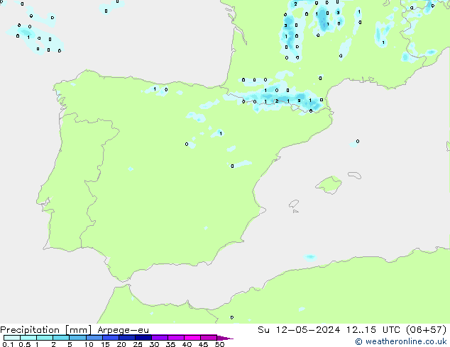 precipitação Arpege-eu Dom 12.05.2024 15 UTC