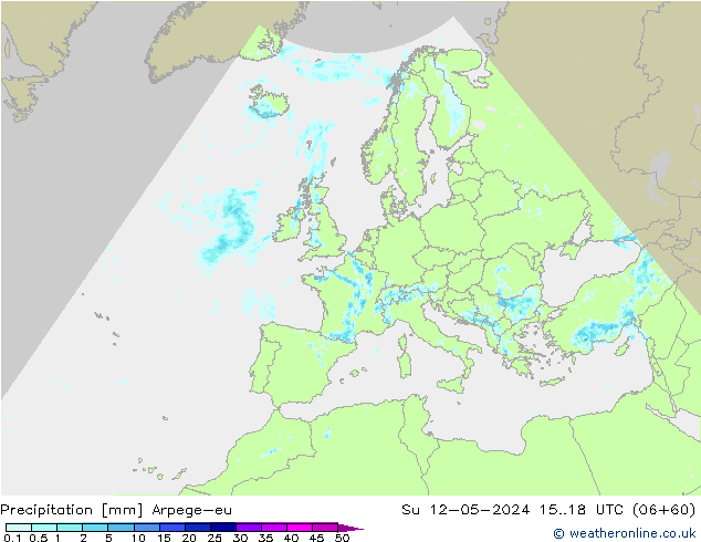 precipitação Arpege-eu Dom 12.05.2024 18 UTC