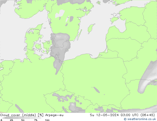 oblačnosti uprostřed Arpege-eu Ne 12.05.2024 03 UTC