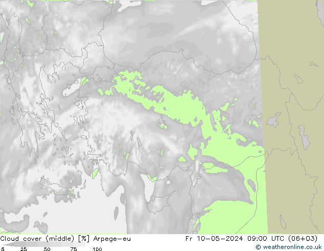 nuvens (médio) Arpege-eu Sex 10.05.2024 09 UTC