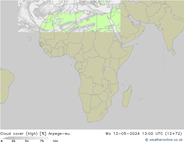Nubes altas Arpege-eu lun 13.05.2024 12 UTC