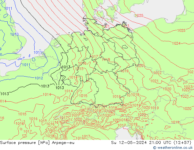 pression de l'air Arpege-eu dim 12.05.2024 21 UTC