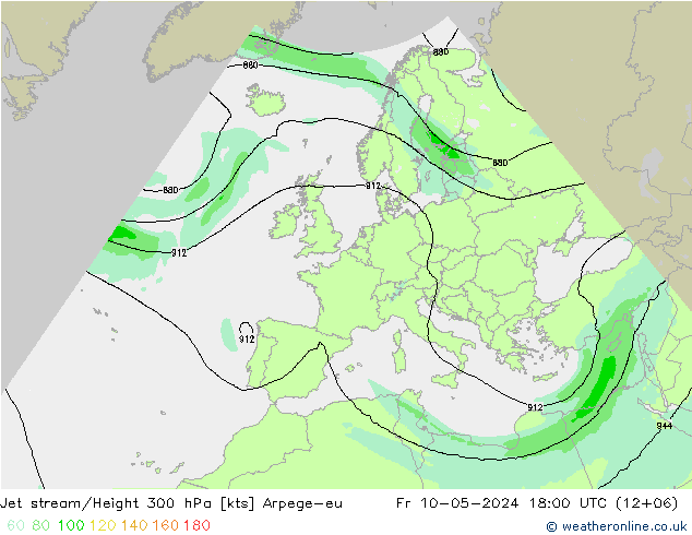 高速氣流 Arpege-eu 星期五 10.05.2024 18 UTC