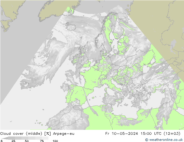 Nubes medias Arpege-eu vie 10.05.2024 15 UTC